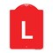 Signmission Designer Series Sign-Sign W/ Letter L, Red & White Aluminum Sign, 18" x 24", RW-1824-22942 A-DES-RW-1824-22942 - alternate 1